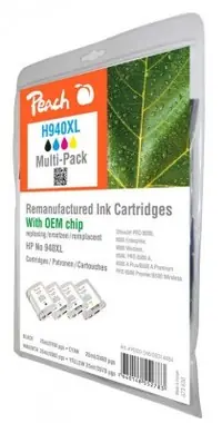 Peach Remanufactured No 940XL MultiPack / HP Officejet Pro 8000 / mit OEM -Chip / MultiPack 