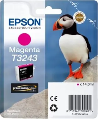 Epson Originalpatrone T3243 / SureColor SC-P400 / 14ml / Magenta