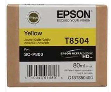 Epson Originalpatrone T850400 UltraChrome HD / 80 ml / Gelbes Foto