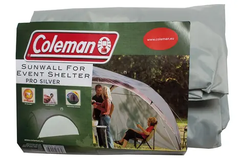 Coleman EVENT SHELTER Sunwall "XL" silber / Einzelwand ohne Fenster / 453 x 190 cm