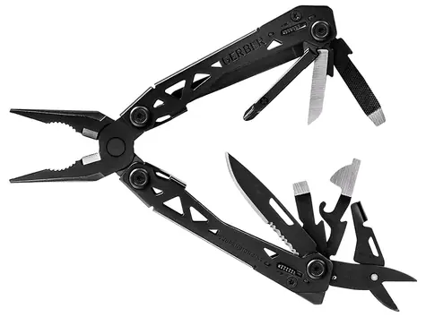 GERBER Suspension NXT Multifunktionszange mit Klinge schwarz / klappbar / 15 Werkzeuge