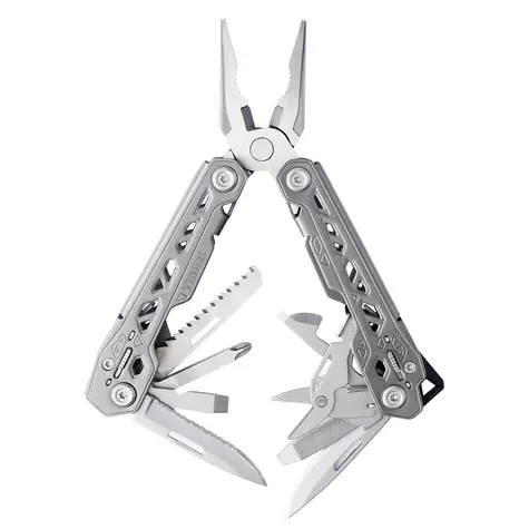GERBER Suspension Truss Multifunktionszange mit Klinge silber / klappbar / 17 Werkzeuge