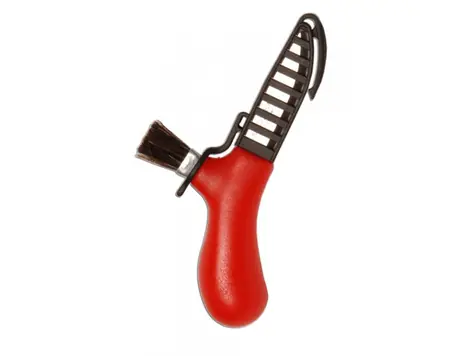 Morakniv Karl-Johan rot / Pilzmesser / Edelstahl / Klinge 6,2 cm / Bürste / Kunststoffetui