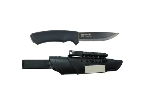 Morakniv Bushcraft Survival (C) BlackBlade schwarz / Outdoormesser / Kohlenstoffstahl / Klinge 10,9 cm / Kunststoffgehäuse
