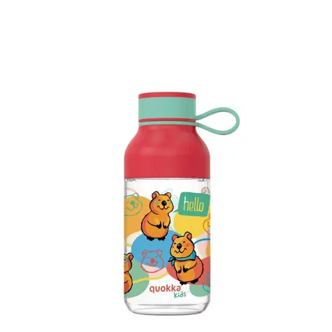 Quokka Ice Kids mit Riemen 430 ml Happy Quokka / Wasserflasche / Riemen / Tritan