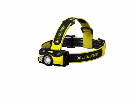 Ledlenser IH9R Stirnlampe schwarz-gelb / 600/220/120/20 lm / IP54 / Li- ION