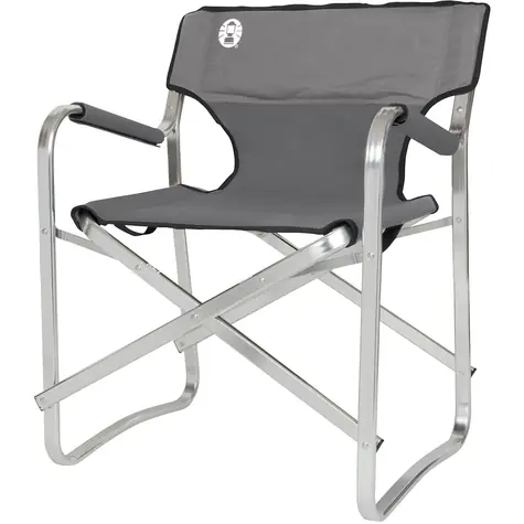 Coleman Aluminium Liegestuhl grau / Klappstuhl / Belastbarkeit: 113 kg