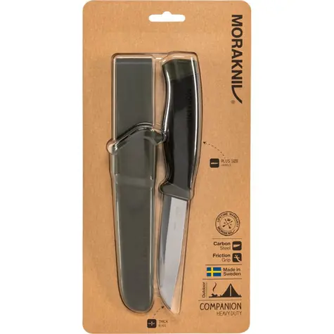 Morakniv Companion Heavy Duty schwarz / Outdoormesser / Edelstahl / Klinge 10,4 cm / Kunststoffgehäuse