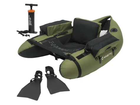 Kinetic Belly Boat + Flossen und Pumpe Fish Hunter Float Tube Combo