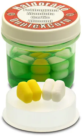 Haldorado Künstlicher Mais DupleXCorn 8 Stück 10mm Knoblauch/Mandel