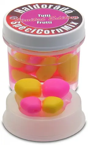 Haldorado Gummimais SpéciCorn MIX Limitierte Auflage 16 Stück 10+15mm Tutti Fruti