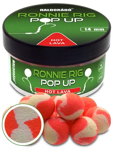 Haldorado Pop- UP Ronnie Rig 30g 14mm Hot Lava