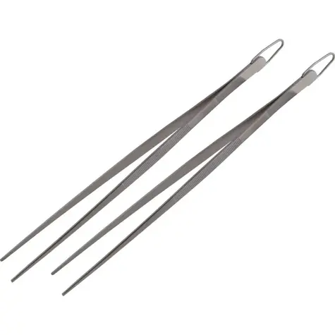 Lamart BBQ Grillpinzette / 30cm / 2 Stück / Edelstahl
