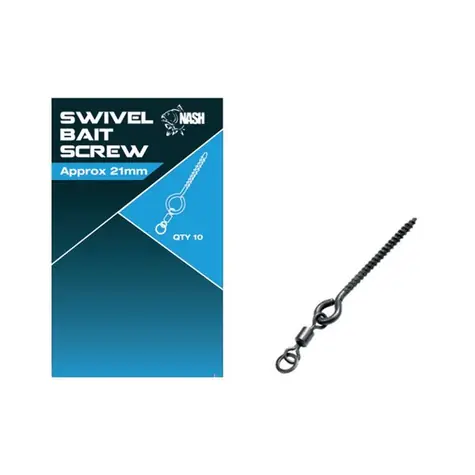 Nash Swivel Bait Screw 13mm 10 Stück