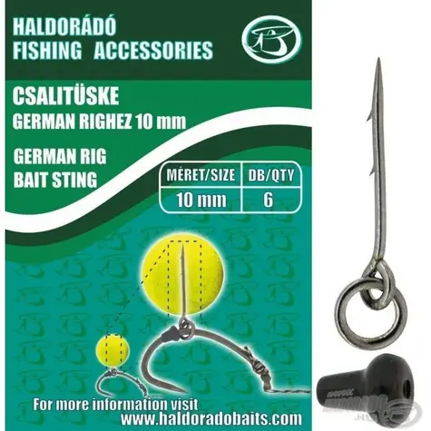 Haldorado Köderwiderhaken German Rig 15mm 6 Stk