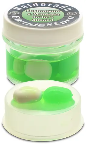 Haldorado Künstlicher Mais Blendexcorn 10 Stück 10 mm Knoblauch/Mandel