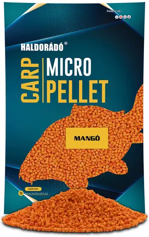 Haldorado Pellets Karpfen-Mikropellet, 600 g, 2,5 mm, Mango