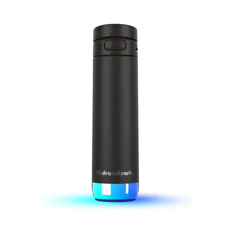 HidrateSpark PRO 2 Smart-Flasche mit Strohhalm, 621 ml, Schwarz