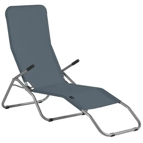 NILS Camp NC3017 grau / Liegestuhl / 160x60x94 cm / Belastbarkeit: 100 kg