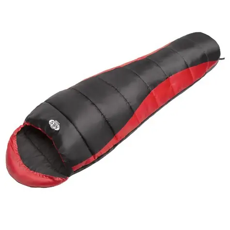 NILS Camp NC2012 schwarz/rot / Schlafsack / 190+30 x 80 cm / 10 °C | -5 °C