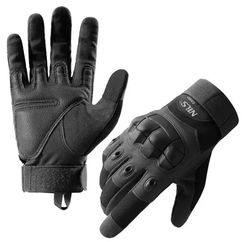 NILS Camp NC1798 schwarze taktische Handschuhe, Größe L 