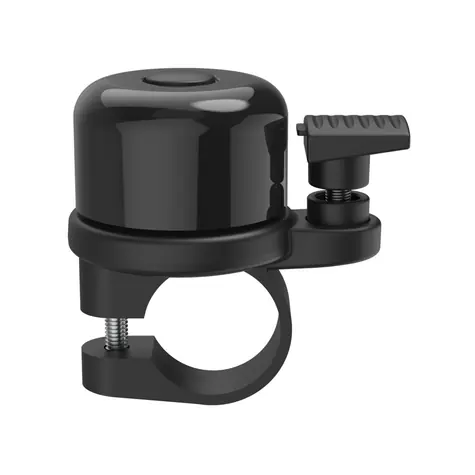 HAMA AirBell schwarz / Fahrradklingel mit versteckter Halterung für AirTag / 85 dB / Durchmesser 2,2 cm