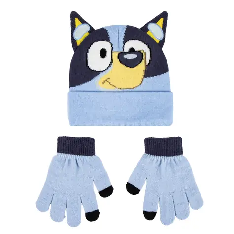 Cerdá BLUEY Kinder-Winterset (Mütze & Handschuhe) 