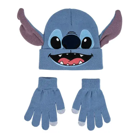 Cerdá STITCH Kinder-Winterset (Mütze & Handschuhe) 