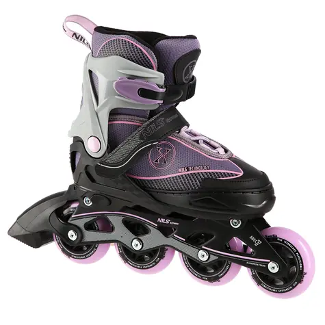 NILS Extreme NA11008 Rollschuhe grau-rosa