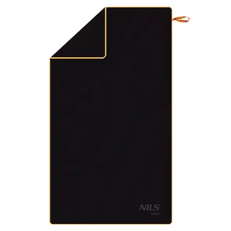 NILS Aqua Mikrofaserhandtuch NAR12 schwarz/orange