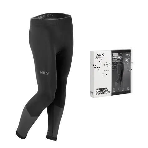 NILS BTS0464 GRÖSSE 2XL/3XL SCHWARZE MAGNUS HERREN-THERMOHOSE 