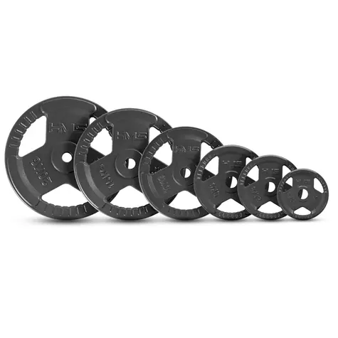 HMS Hammertone THM10 Scheibe mit Griff, 10 kg, Anthrazit