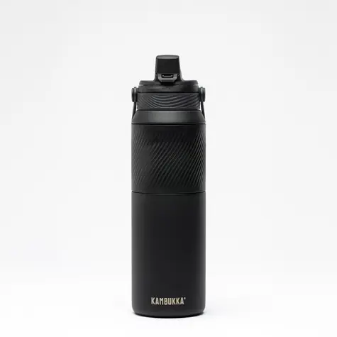 Kambukka Dupla Isolierte 1000 ml Schwarz Rabe / Thermoskanne / Edelstahl 