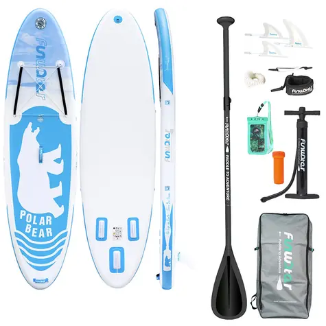 FunWater aufblasbares Paddleboard SUPFW07A 320 cm blau / Zubehör 