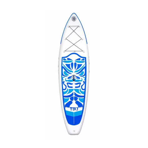 FunWater aufblasbares Paddleboard SUPFW05B Tiki 320 cm blau-weiß / Zubehör 
