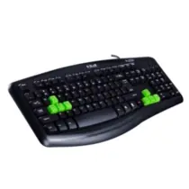E-BLUE Elated-Tastatur / Gaming / spritzwassergeschützt / US / Schwarz
