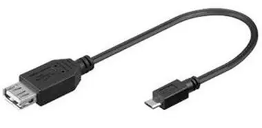 PremiumCord, USB-Reduzierkabel USB A/Buchse - Micro USB/Stecker 20 cm