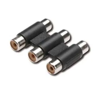 PremiumCord -Stecker 3x Cinch - RCA F/F