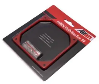 Airen RedVibesFan 92 Antivibrationspad für 92-mm-Lüfter / rot
