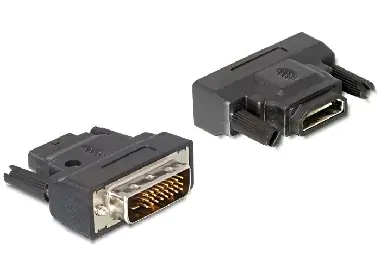 DeLock Adapter DVI 24+1 Stecker > HDMI Buchse mit LED 