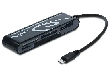 DeLock Speicherkartenleser / Micro-USB / OTG / 6 Steckplätze