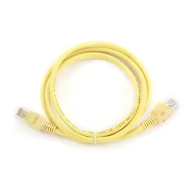 Gembird UTP CAT5E 1 m gelb / Patchkabel / mit Schutz