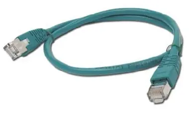 Gembird FTP CAT5E 2m grün / Patchkabel / geschirmt mit Schutz und Geflecht