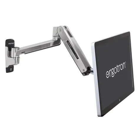 Ergotron LX HD Sitz-Steh-LCD-Arm zur Wandmontage / Flexibler Wandarm für LCD