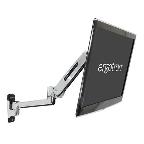 Ergotron LX LCD-Arm zur Sitz-Steh-Wandmontage / flexibler Wandhalter für LCD