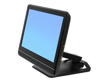 Ergotron STAND / AIO STAND / Flexibler Desktop-Halter für All-in-One-Geräte oder Monitore / max. 27" 