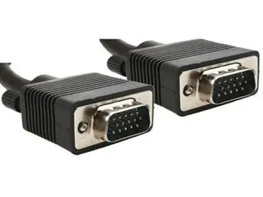 Gembird VGA HD-Kabel 15-Pin-Stecker/15-Pin-Stecker 5 m schwarz / doppelt geschirmt mit Ferriten