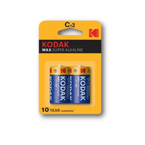 Kodak MAX Alkalibatterie C / 2 Stück / Blister