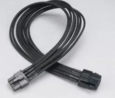 Akasa AK-CBPW09-40BK Flexa V8 / Stromkabelverlängerung / 8-poliger VGA / 40 cm 