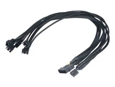 Akasa FLEXA FP5 / Kabel zur Synchronisierung von 5 Lüftern mit MB / 5 x 4pin PWM / 45cm